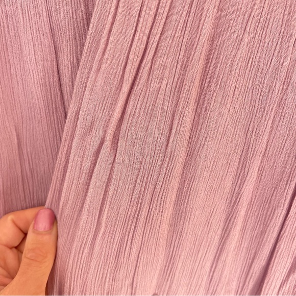 NWOT Free People $148 'Dusk Till Dawn' Embroidered Mini Dress Mauve Size 2 - Picture 9 of 12